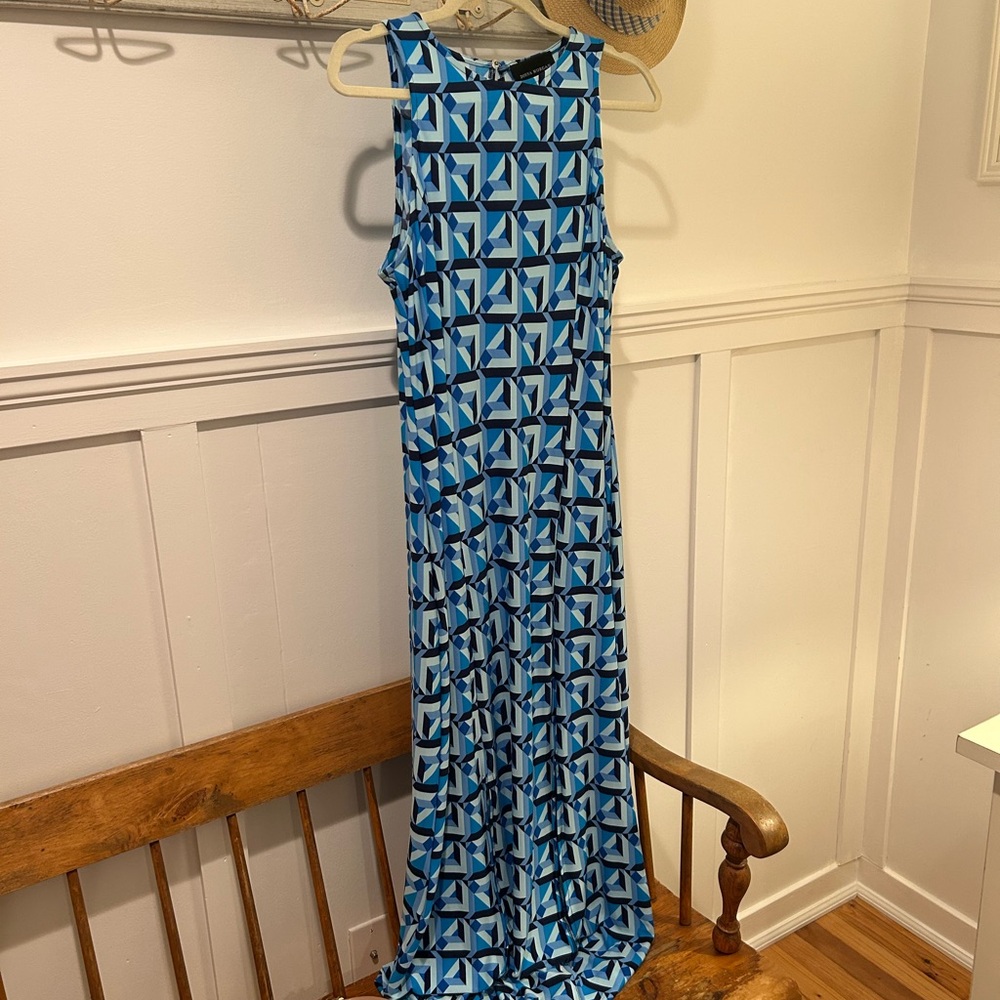 Donna Morgan Multicolor Geometric Maxi Dress